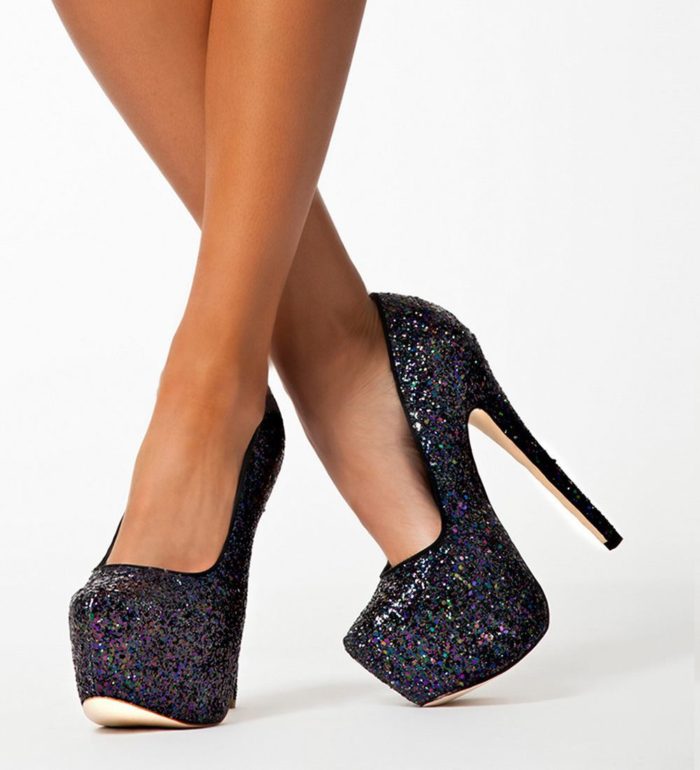 Glitter Platform Heels - immagine 3